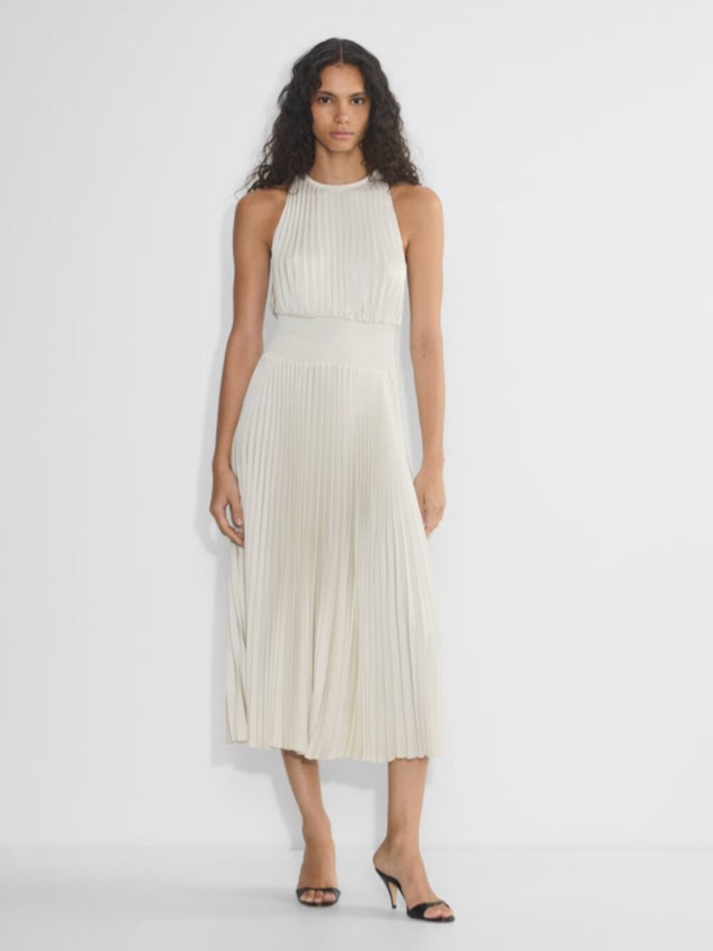 NWOT Aritzia Babaton Intellect Satin Maxi Dress